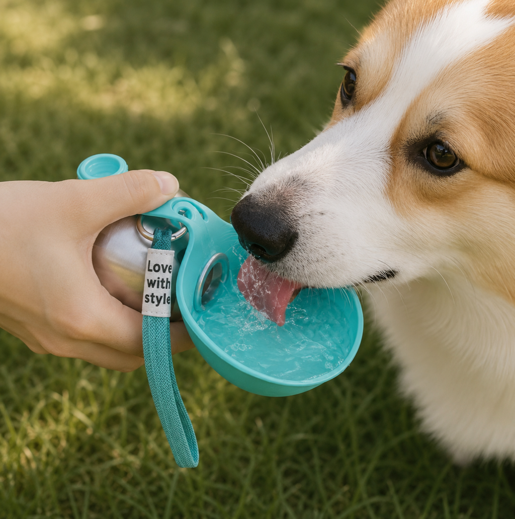 Blue Paws Trinkflasche